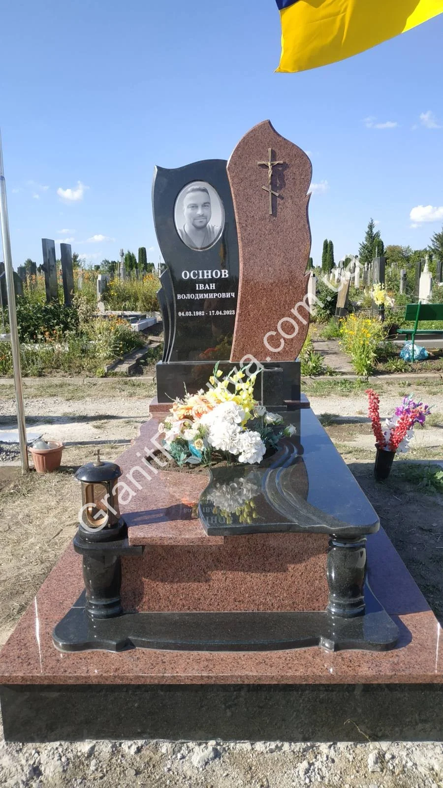 Подвійний пам'ятник з граніту - Кам'янець-Подільський | GranitPodillya